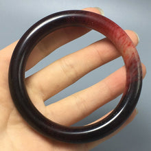 Load image into Gallery viewer, 10% OFF- 55/56/57mm Certified Natural Red Jadeite Emerald A*Jade HandCarved Bangle A28