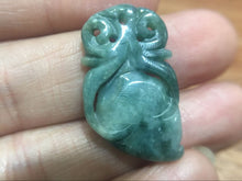 Load image into Gallery viewer, 10% OFF- Certified Natural Oily Green Jadeite Emerald A*Jade HandCarved Peachant Pendant 3711