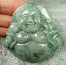 Load image into Gallery viewer, 10% OFF- Certified Natural Jadeite Emerald A*Jade HandCarved Buddha Pendant 0220