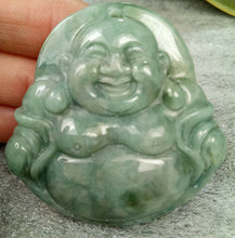 Load image into Gallery viewer, 10% OFF- Certified Natural Jadeite Emerald A*Jade HandCarved Buddha Pendant 0220