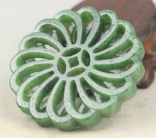 Load image into Gallery viewer, 10% OFF- Certified Natural Jadeite Emerald A*Jade HandCarved Flower Pendant A1940