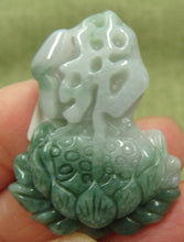Load image into Gallery viewer, 10% OFF- Certified Natural Oily Jadeite Emerald A*Jade HandCarved Fo 佛 Lotus Pendant 8241