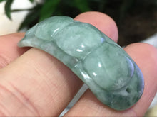 Load image into Gallery viewer, 10% OFF- Certified Natural Jadeite Emerald A*Jade HandCarved Ruyi Bean Pendant X3700