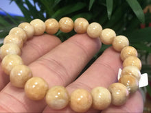 Load image into Gallery viewer, 190 mm/7.5 in- Certified Natural Yellow Red Jadeite Emerald A*Jade Beads Stretchy Bracelet X1003