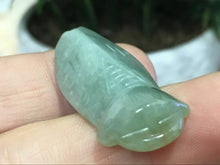 Load image into Gallery viewer, 10% OFF- Certified Natural Oily Green Jadeite Emerald A*Jade HandCarved Cicada Pendant K1176