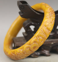 Load image into Gallery viewer, 10% OFF- 59/60/61mm Certified Natural Jadeite Emerald A*Jade HandCarved Dragon Bangle NO.G422