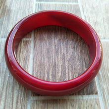 Load image into Gallery viewer, 10% OFF- 58/59/60mm Certified Natural Red Jadeite Emerald A*Jade HandCarved Bangle H131