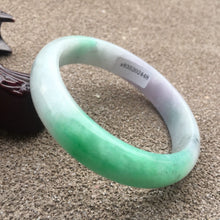 Load image into Gallery viewer, 10% OFF- 58/59/60mm Certified Natural 3 Color Jadeite Emerald A*Jade HandCarved Bangle x2448