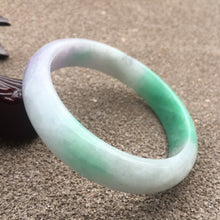 Load image into Gallery viewer, 10% OFF- 58/59/60mm Certified Natural 3 Color Jadeite Emerald A*Jade HandCarved Bangle x2448