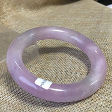 Load image into Gallery viewer, 10% OFF- 55/56/57mm Certified Natural Lavender Jadeite Emerald A*Jade HandCarved Bangle HA2120