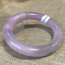 Load image into Gallery viewer, 10% OFF- 55/56/57mm Certified Natural Lavender Jadeite Emerald A*Jade HandCarved Bangle HA2120
