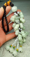 Load image into Gallery viewer, 10% OFF- Certified Natural Jadeite Emerald A*Jade HandCarved Car Keys &amp; Locks Pendant Car Hanging 车挂