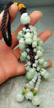 Load image into Gallery viewer, 10% OFF- Certified Natural Jadeite Emerald A*Jade HandCarved Car Keys &amp; Locks Pendant Car Hanging 车挂