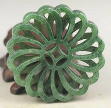 Load image into Gallery viewer, 10% OFF- Certified Natural Jadeite Emerald A*Jade HandCarved Flower Pendant A1940
