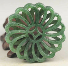 Load image into Gallery viewer, 10% OFF- Certified Natural Jadeite Emerald A*Jade HandCarved Flower Pendant A1940