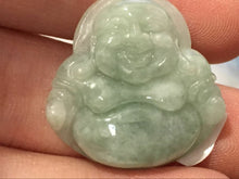 Load image into Gallery viewer, 10% OFF- Certified Natural Jadeite Emerald A*Jade HandCarved Buddha Pendant X2082