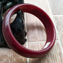 Load image into Gallery viewer, 10% OFF- 58/59/60mm Certified Natural Red Jadeite Emerald A*Jade HandCarved Bangle C206