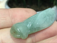 Load image into Gallery viewer, 10% OFF- Certified Natural Oily Green Jadeite Emerald A*Jade HandCarved Cicada Pendant K1176