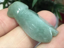 Load image into Gallery viewer, 10% OFF- Certified Natural Oily Green Jadeite Emerald A*Jade HandCarved Cicada Pendant K1176