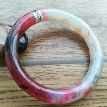 Load image into Gallery viewer, 10% OFF- 55/56/57mm Certified Natural Red Jadeite Emerald A*Jade HandCarved Bangle A210