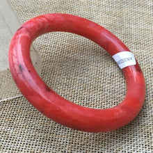 Load image into Gallery viewer, 10% OFF- 56/57/58mm Certified Natural Red Jadeite Emerald A*Jade HandCarved Bangle x8957