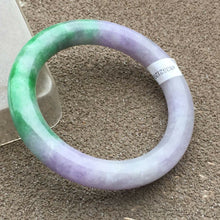 Load image into Gallery viewer, 10% OFF- 56/57/58mm Certified Natural 3 Color Jadeite Emerald A*Jade HandCarved Bangle x2057