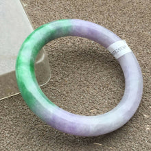 Load image into Gallery viewer, 10% OFF- 56/57/58mm Certified Natural 3 Color Jadeite Emerald A*Jade HandCarved Bangle x2057