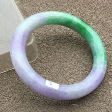 Load image into Gallery viewer, 10% OFF- 56/57/58mm Certified Natural 3 Color Jadeite Emerald A*Jade HandCarved Bangle x2045