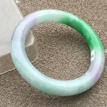 Load image into Gallery viewer, 10% OFF- 57/58/59mm Certified Natural 3 Color Jadeite Emerald A*Jade HandCarved Bangle x2048