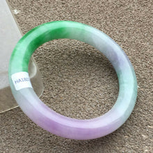 Load image into Gallery viewer, 10% OFF- 57/58/59mm Certified Natural 3 Color Jadeite Emerald A*Jade HandCarved Bangle x2036