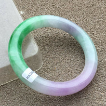 Load image into Gallery viewer, 10% OFF- 57/58/59mm Certified Natural 3 Color Jadeite Emerald A*Jade HandCarved Bangle x2036