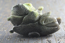 Load image into Gallery viewer, 4.5'' L-Chinese Genuine Natural Multi-Color Jade Handcarved Lucky Cabbage statue 0189