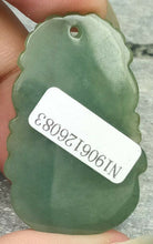 Load image into Gallery viewer, 10% OFF- Certified Natural Jadeite Emerald A*Jade HandCarved Mouse Coin 代代数钱 Pendant N6083