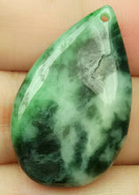 Load image into Gallery viewer, 10% OFF- Certified Natural Jadeite Emerald A*Jade HandCarved Water Drop Pendant N6103
