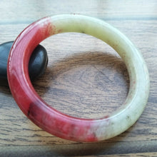 Load image into Gallery viewer, 10% OFF- 57/58/59mm Certified Natural Red Jadeite Emerald A*Jade Handcarved Bangle A001