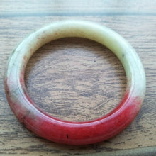 Load image into Gallery viewer, 10% OFF- 57/58/59mm Certified Natural Red Jadeite Emerald A*Jade Handcarved Bangle A001