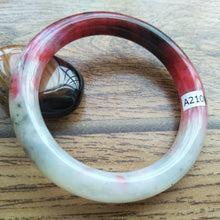 Load image into Gallery viewer, 10% OFF- 55/56/57mm Certified Natural Red Jadeite Emerald A*Jade HandCarved Bangle A210
