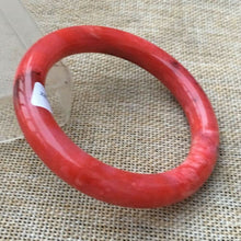 Load image into Gallery viewer, 10% OFF- 56/57/58mm Certified Natural Red Jadeite Emerald A*Jade HandCarved Bangle x8957
