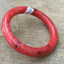 Load image into Gallery viewer, 10% OFF- 56/57/58mm Certified Natural Red Jadeite Emerald A*Jade HandCarved Bangle x8957