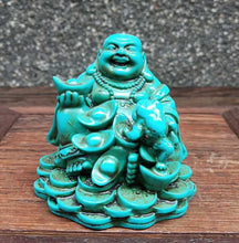 Load image into Gallery viewer, 3.15''L- Chinese Natural Antique Exquisite Turquoise Handcarved Sculpture Buddha Statue