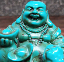 Load image into Gallery viewer, 3.15''L- Chinese Natural Antique Exquisite Turquoise Handcarved Sculpture Buddha Statue
