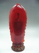 Load image into Gallery viewer, 7.08''H- Chinese Natural Antique Exquisite GEOMANTIC AMBER Handcarved Sculpture Buddha Statue