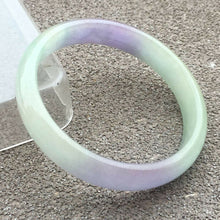 Load image into Gallery viewer, 10% OFF- 55/56/57mm Certified Natural Lavender Jadeite Emerald A*Jade HandCarved Bangle x3815