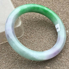 Load image into Gallery viewer, 10% OFF- 57/58/59mm Certified Natural 3 Color Jadeite Emerald A*Jade HandCarved Bangle HA2068