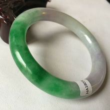 Load image into Gallery viewer, 10% OFF- 57/58/59mm Certified Natural 3 Color Jadeite Emerald A*Jade HandCarved Bangle HA2042
