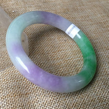 Load image into Gallery viewer, 10% OFF- 57/58/59mm Certified Natural 3 Color Jadeite Emerald A*Jade HandCarved Bangle HA0848