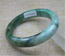 Load image into Gallery viewer, 10% OFF- 55/56/57mm Certified Natural Jadeite Emerald A*Jade HandCarved Bangle Z4097