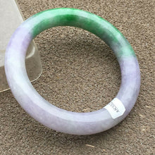 Load image into Gallery viewer, 10% OFF- 56/57/58mm Certified Natural 3 Color Jadeite Emerald A*Jade HandCarved Bangle x2057