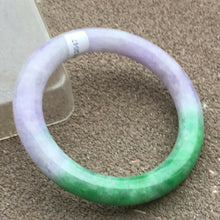 Load image into Gallery viewer, 10% OFF- 57/58/59mm Certified Natural 3 Color Jadeite Emerald A*Jade HandCarved Bangle x2047