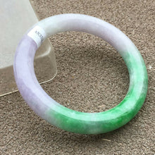 Load image into Gallery viewer, 10% OFF- 56/57/58mm Certified Natural 3 Color Jadeite Emerald A*Jade HandCarved Bangle x2058
